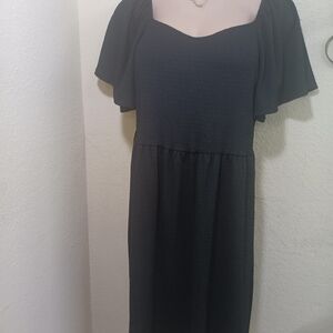 Ava & Viv Black Midi Dress